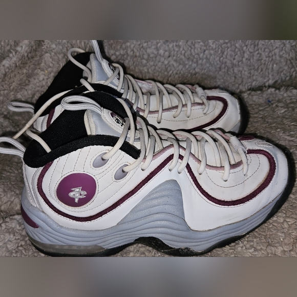 NIKE Air Max Penny 2 II Rosewood Sneakers Sz.6.5/7 Mid Top Shoes DV1163-100 - Picture 5 of 16